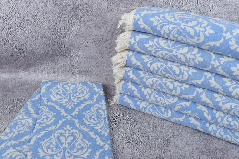 Authentic Turkish hammam peshtemal, Beach Towel Bulk, Organic Turkish towel, 68x36 Cotton Baroque Towel, Wedding Gift For Bride, Travel towel - 3