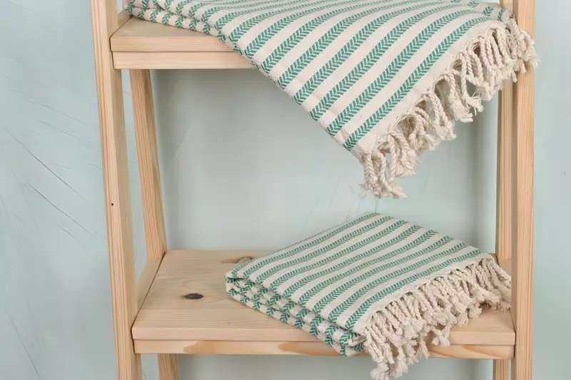 70x40 Cotton Chevron Towel, Halloween Gifts, Quick-dry peshtemal, Monogram Beach Towel, Embroidered Towel, Organic cotton Turkish peshtemal towel - 5