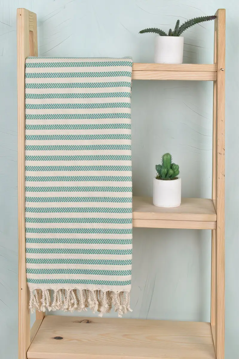 70x40 Cotton Chevron Towel, Halloween Gifts, Quick-dry peshtemal, Monogram Beach Towel, Embroidered Towel, Organic cotton Turkish peshtemal towel - 8
