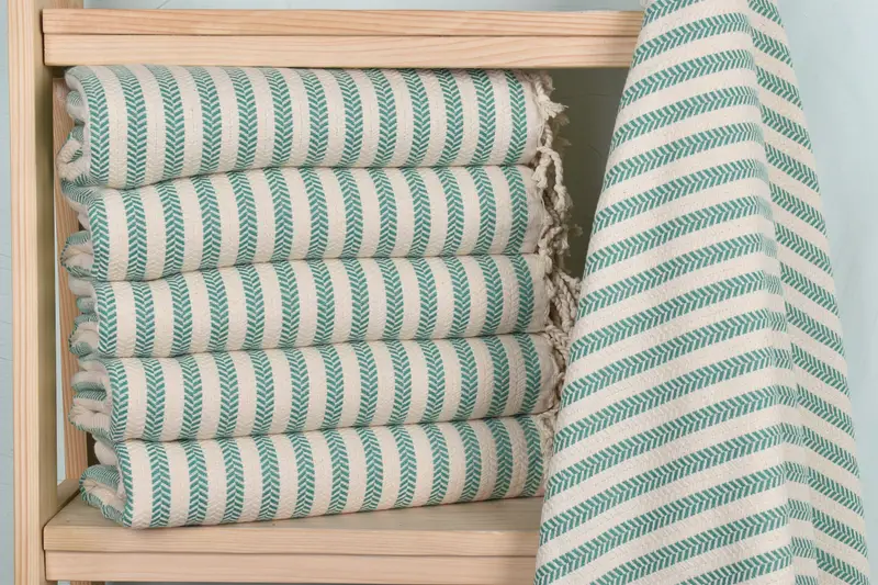 70x40 Cotton Chevron Towel, Halloween Gifts, Quick-dry peshtemal, Monogram Beach Towel, Embroidered Towel, Organic cotton Turkish peshtemal towel - 2