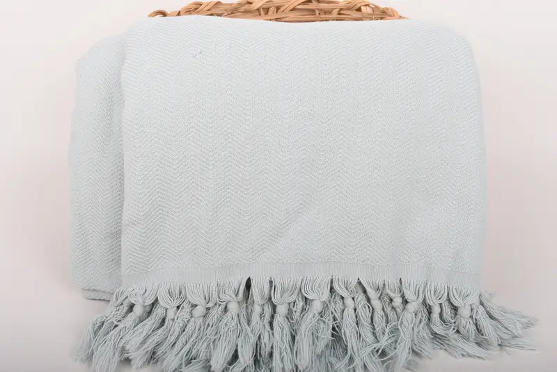 Personalized Gifts, Bachelorette Party Decorations, Organic Beach Blanket, 88x70 Cotton Stonewashed Chevron Towel, Throw Blanket Couch, Bedspread - 5