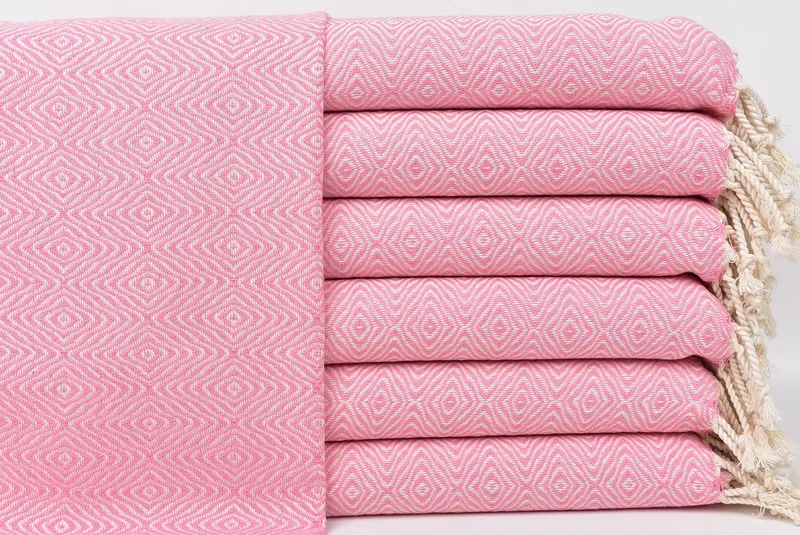 Face Towel Personalized Turkish Cotton Pink, 18x36 Inches