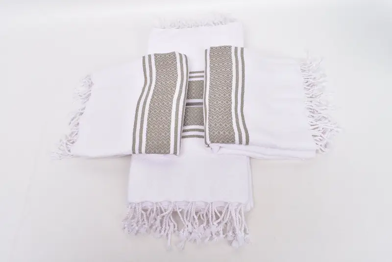 Monogram Beach Towel, Gym Towel, Turkish Towel Beach, Valentines Day Gift, Bachelor Bachelorette Party Favors, 70x40 Cotton Striped Towel - 6
