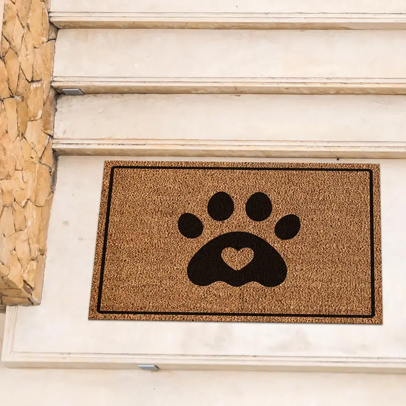 Eleganter bedruckter Teppich: Moderne Hunde-Fußmatte für Haustierliebhaber