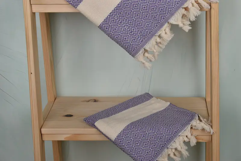 Small Bath Towels, Custom Hand Towel, Decorative Towel, Gift For The Home, Valentines Day Gift, Monogram Hand Towel, 36x20 Cotton Diamond Towel - 5