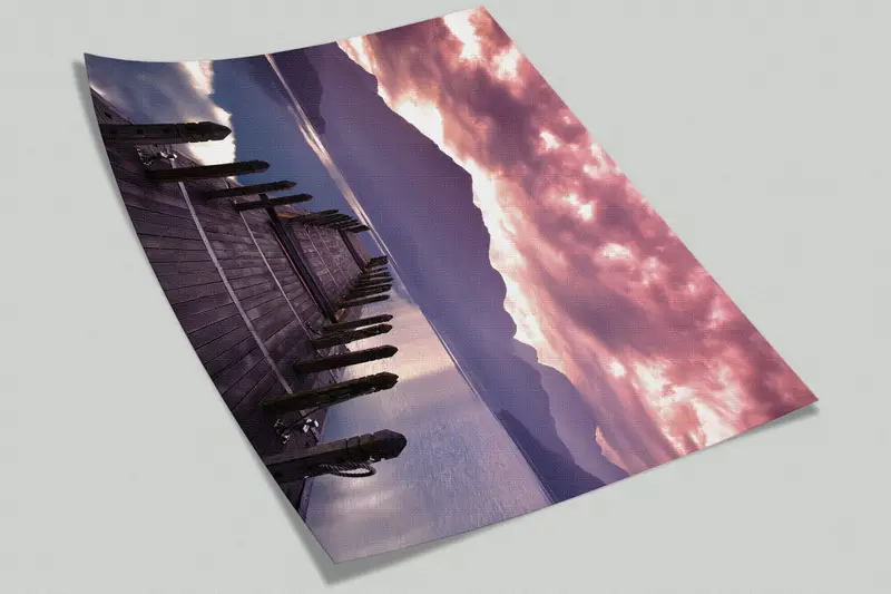 Sunset Wall Mural, Ocean Landscape Wall Print, View Wallpaper, Pink Clouds Wallpaper, Nature Landscape Wall Painting, Seascape Wall Paper, - 9