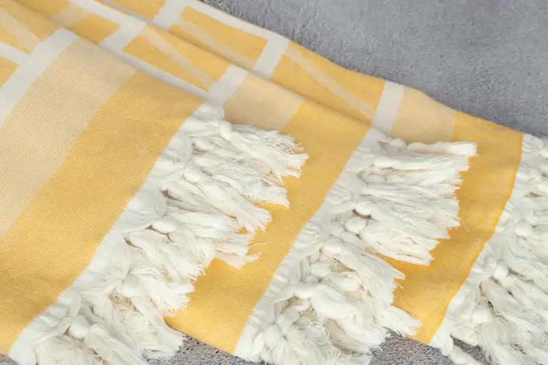 Absorbent towel, Spa Gift, Quick-dry towel, Peshtemal Towel, Custom Beach Towel, Customized Turkish Towel, 70x34 Cotton Patterned Towel, Guest Towel - 6