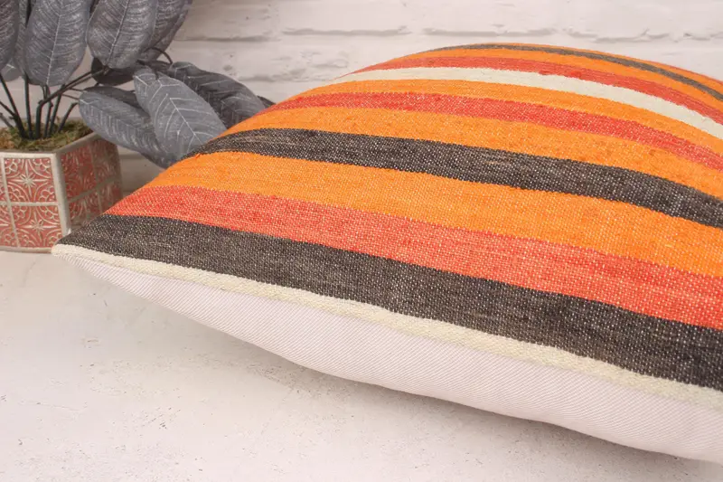 20x20 Red Pillow, Christmas Cushion Cover, Vintage Kilim Pillow, Home Decor Pillow, Boho Pillow, Farmhouse Cushion, Cushion Cover - 6