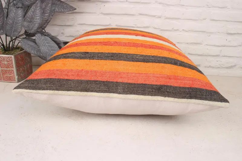 20x20 Red Pillow, Christmas Cushion Cover, Vintage Kilim Pillow, Home Decor Pillow, Boho Pillow, Farmhouse Cushion, Cushion Cover - 5