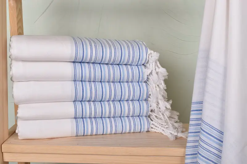 Sand-resistant towel, Bridesmaid Towel, 70x40 Cotton Striped Towel, Personalized Turkish Towel, Fouta towel, Personalised Gift, Pool Towels - 1