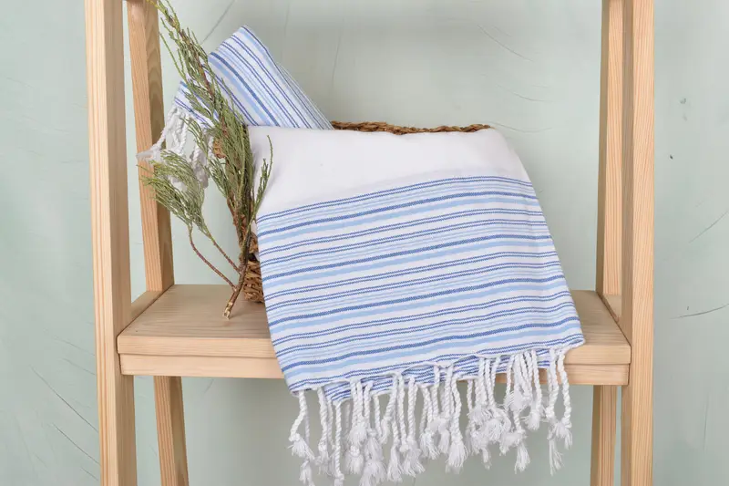 Sand-resistant towel, Bridesmaid Towel, 70x40 Cotton Striped Towel, Personalized Turkish Towel, Fouta towel, Personalised Gift, Pool Towels - 4