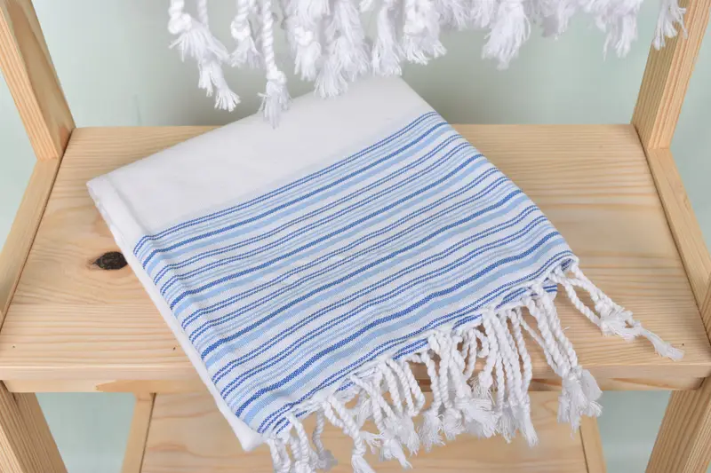 Sand-resistant towel, Bridesmaid Towel, 70x40 Cotton Striped Towel, Personalized Turkish Towel, Fouta towel, Personalised Gift, Pool Towels - 5