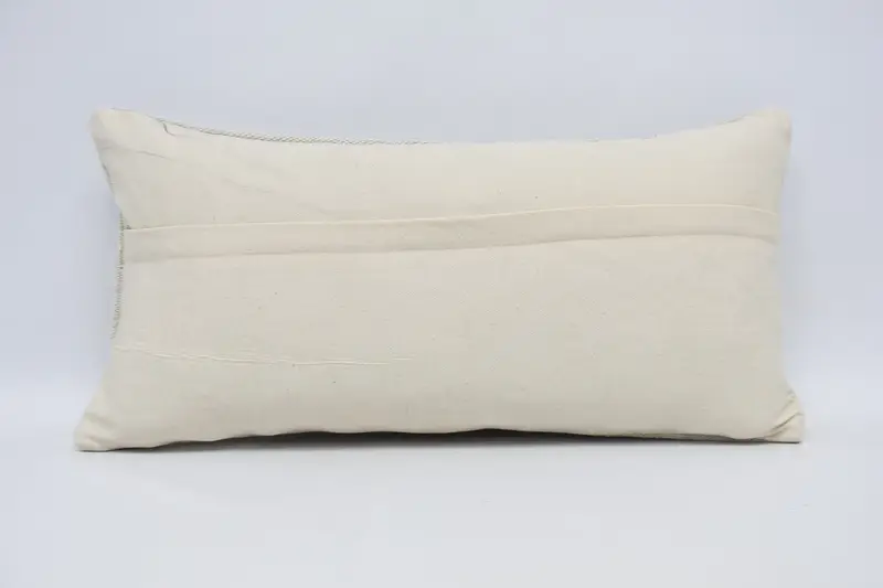 12x24 White Cushion, Throw Kilim Pillow, Kilim Pillow Cover, Ikat Pillow Cover, Bohemian Cushion Pillow Case, Pillow Sham, Ethnical Kilim Rug Pillow - 6