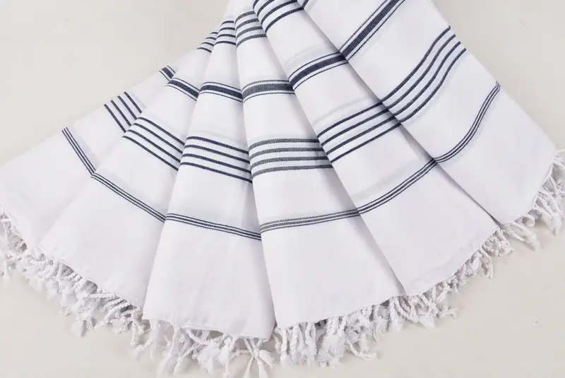 Personalized Beach Towel, Organic Cotton Towel, Monogram Towels, Spa Gift, 70x40 Cotton Striped Towel, Spa Towel, Bridesmaid Gifts, Wedding Favors - 4