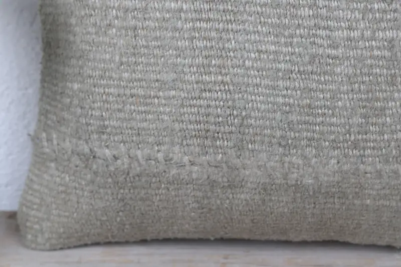 Handwoven Pillow Sham, Handmade Kilim Cushion, Throw Kilim Pillow, 12x12 Brown Cushion, Rustic Pillow, Kilim Pillow, Pillow Case - 3