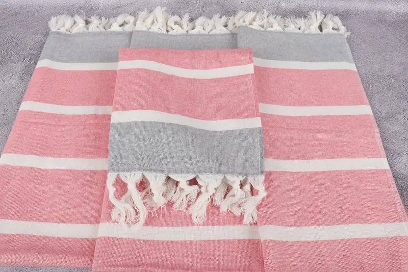 Turkish Towel Hand Towel, Wedding Gift Ideas, 36x18 Cotton Striped Towel, Small Bath Towels, Embroidery Towel, Wedding Gift, Bulk Order Towel - 4