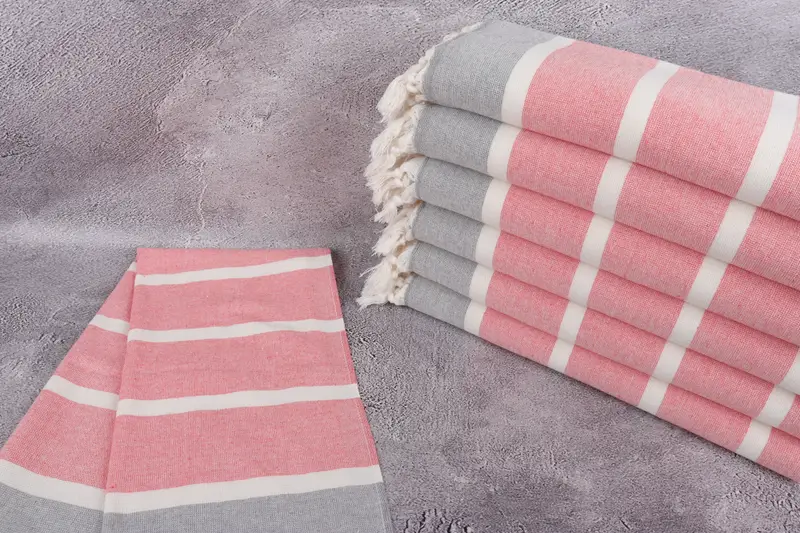 Turkish Towel Hand Towel, Wedding Gift Ideas, 36x18 Cotton Striped Towel, Small Bath Towels, Embroidery Towel, Wedding Gift, Bulk Order Towel - 2