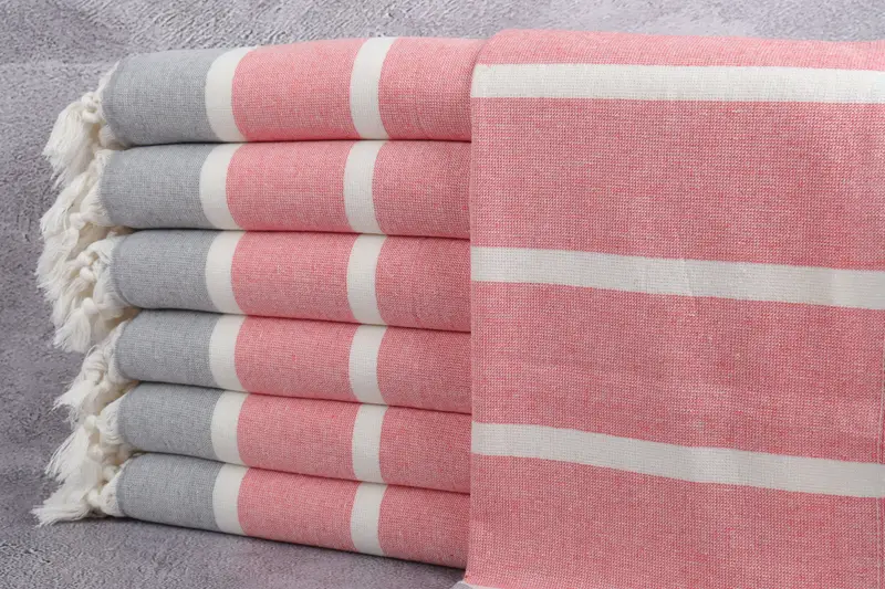 Turkish Towel Hand Towel, Wedding Gift Ideas, 36x18 Cotton Striped Towel, Small Bath Towels, Embroidery Towel, Wedding Gift, Bulk Order Towel - 1