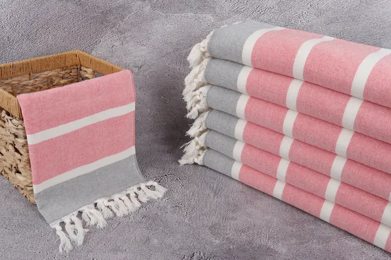 Turkish Towel Hand Towel, Wedding Gift Ideas, 36x18 Cotton Striped Towel, Small Bath Towels, Embroidery Towel, Wedding Gift, Bulk Order Towel - 3