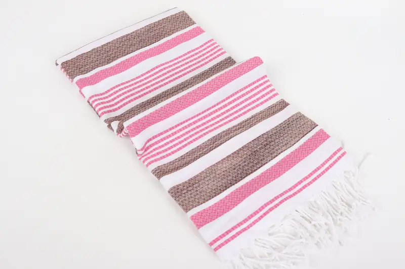 Cotton towel, Lightweight Turkish towel, Turkish bath towel, Summer Towel, Best Wedding Gift, Boyfriend Christmas Gift, 70x40 Cotton Striped Towel - 6