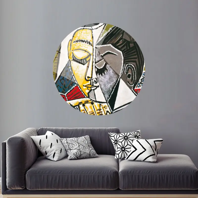Modern Picasso Canvas: Tete Dune Femme Lisant Cubism Art