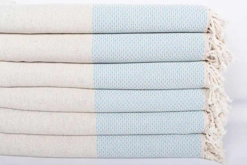 Throw Blanket, Bohemian Bedspread, Woven Throw Blanket, Bridal Shower Gift, 96x96 Cotton Polka Dot Towel, Bachelorette Party Gifts For Bride - 3