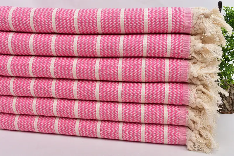 Bridesmaid Proposal Gift, 70x40 Cotton Striped Towel, Peshtemal Towel USA, Summer Gift, Bridesmaid Gift Towel, Cute Beach Towel, Personalized Towel - 3