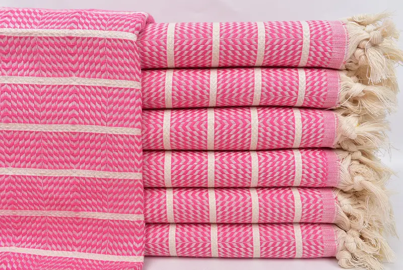 Bridesmaid Proposal Gift, 70x40 Cotton Striped Towel, Peshtemal Towel USA, Summer Gift, Bridesmaid Gift Towel, Cute Beach Towel, Personalized Towel - 1
