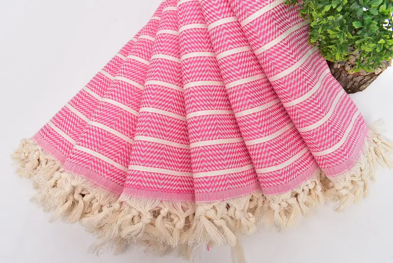 Bridesmaid Proposal Gift, 70x40 Cotton Striped Towel, Peshtemal Towel USA, Summer Gift, Bridesmaid Gift Towel, Cute Beach Towel, Personalized Towel - 4