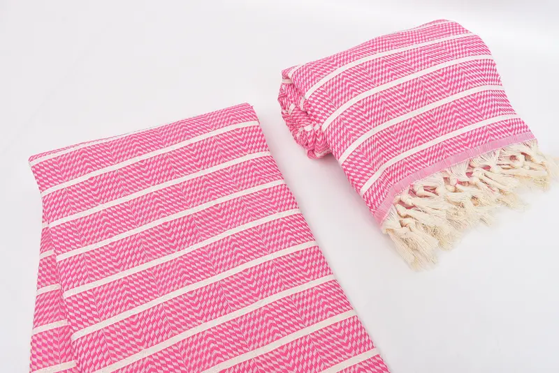 Bridesmaid Proposal Gift, 70x40 Cotton Striped Towel, Peshtemal Towel USA, Summer Gift, Bridesmaid Gift Towel, Cute Beach Towel, Personalized Towel - 7