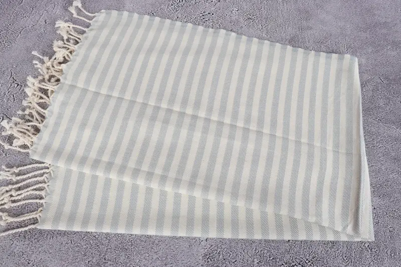 Turkish Hand Towel, 40x24 Cotton Striped Towel, Gift For Wedding Day, Anniversary Gift For Her, Small Bath Towels, Bathroom Towels, Decorative Towel - 6