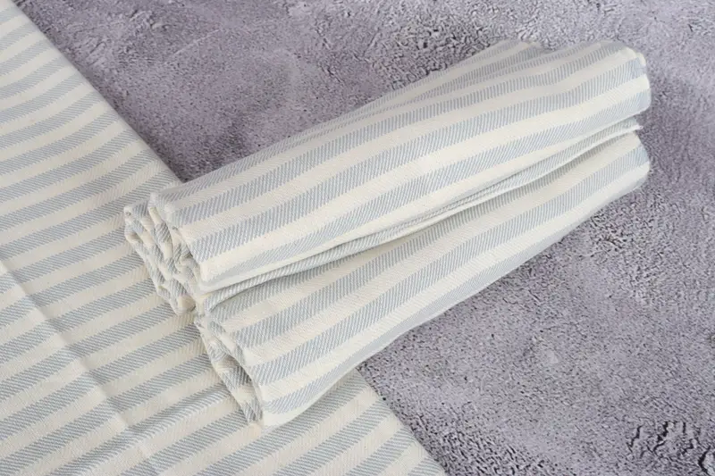 Turkish Hand Towel, 40x24 Cotton Striped Towel, Gift For Wedding Day, Anniversary Gift For Her, Small Bath Towels, Bathroom Towels, Decorative Towel - 7
