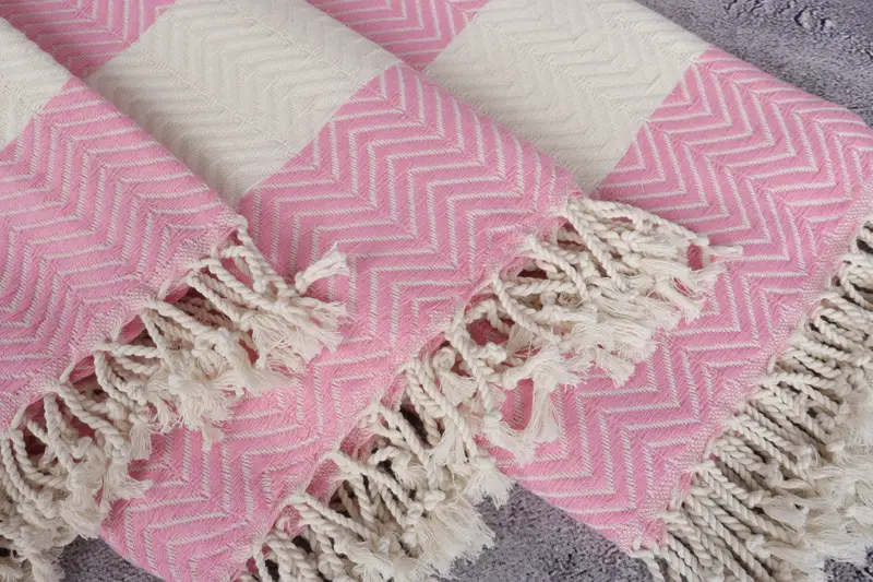 70x40 Cotton Zig zag Towel, Beach Theme Bachelorette Party Gifts, Bridesmaid Gift Towel, Maid Of Honor Gift, Home Decor Gifts, Cotton towel - 5
