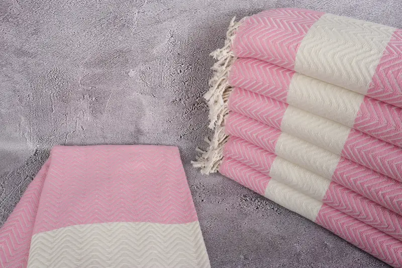 70x40 Cotton Zig zag Towel, Beach Theme Bachelorette Party Gifts, Bridesmaid Gift Towel, Maid Of Honor Gift, Home Decor Gifts, Cotton towel - 2