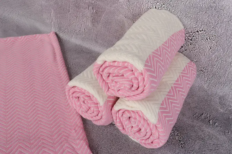 70x40 Cotton Zig zag Towel, Beach Theme Bachelorette Party Gifts, Bridesmaid Gift Towel, Maid Of Honor Gift, Home Decor Gifts, Cotton towel - 8