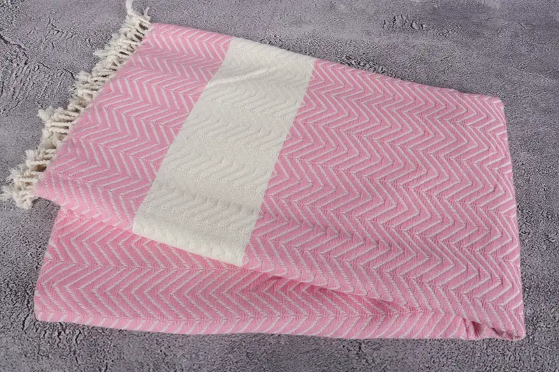 70x40 Cotton Zig zag Towel, Beach Theme Bachelorette Party Gifts, Bridesmaid Gift Towel, Maid Of Honor Gift, Home Decor Gifts, Cotton towel - 6