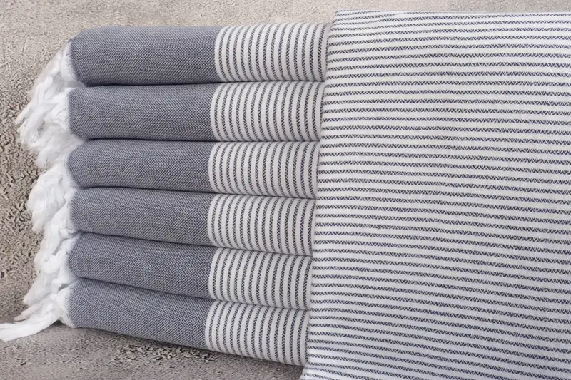 Gift For Her, Best lightweight Turkish towel for travel USA, Bachelor Bachelorette Party Favors, 70x40 Cotton Striped Towel, Hammam towel, Home Gift - 1