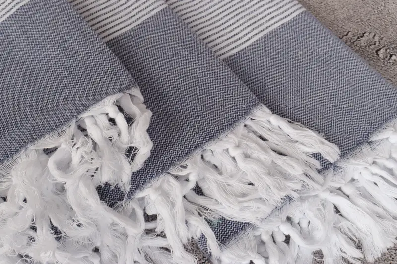 Gift For Her, Best lightweight Turkish towel for travel USA, Bachelor Bachelorette Party Favors, 70x40 Cotton Striped Towel, Hammam towel, Home Gift - 5