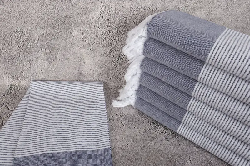 Gift For Her, Best lightweight Turkish towel for travel USA, Bachelor Bachelorette Party Favors, 70x40 Cotton Striped Towel, Hammam towel, Home Gift - 2