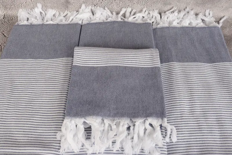 Gift For Her, Best lightweight Turkish towel for travel USA, Bachelor Bachelorette Party Favors, 70x40 Cotton Striped Towel, Hammam towel, Home Gift - 4