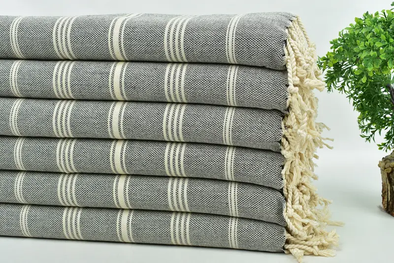 Gasttuch, türkisches Handtuch Handtuch, türkisches Geschirrtuch, 38x24 Baumwollstreifentuch, Junggesellengeschenk, kleine Badetücher, Hochzeitsgeschenkküchenhandtuch - 3