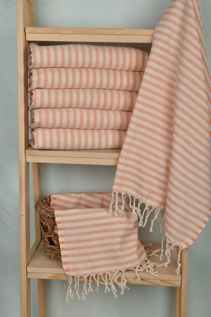 Bachelorette Party Decorations, Monogrammed Hand Towel, Custom Hand Towel, 40x24 Cotton Striped Towel, Merry Christmas Gifts, Monogram Kitchen Towel - 3