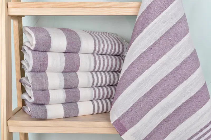 Large Turkish Towel, Extra large Turkish bath towel, Turkish beach towel, Organic towel, 68x36 Cotton Striped Towel, Anniversary Gift For Her - 1