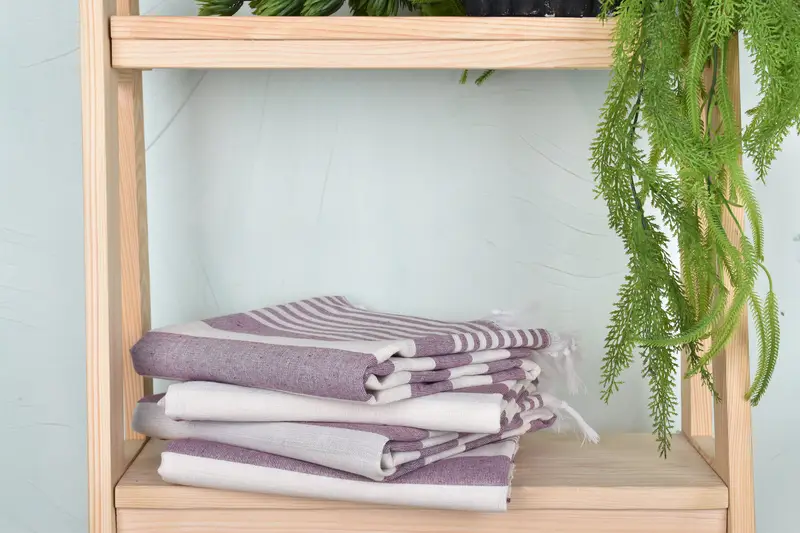Large Turkish Towel, Extra large Turkish bath towel, Turkish beach towel, Organic towel, 68x36 Cotton Striped Towel, Anniversary Gift For Her - 7
