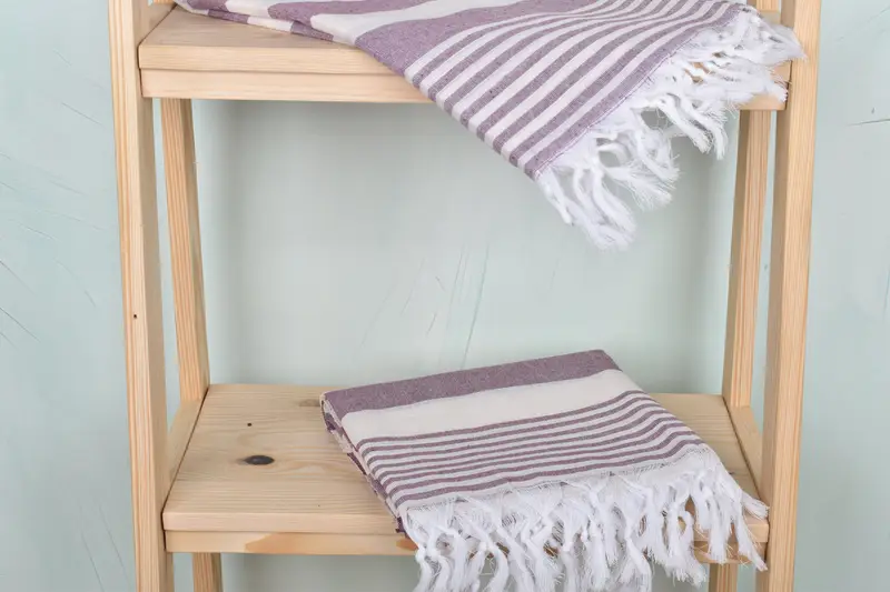 Large Turkish Towel, Extra large Turkish bath towel, Turkish beach towel, Organic towel, 68x36 Cotton Striped Towel, Anniversary Gift For Her - 5