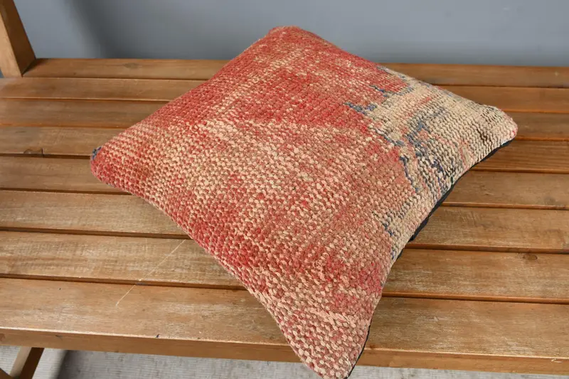 Gift Pillow, 14x14 Red Cushion Cover, Wholesale Pillow Case, Vintage Pillow, Sofa Pillow Case, Pillow Cover, Boho Pillow Sham Cover - 2