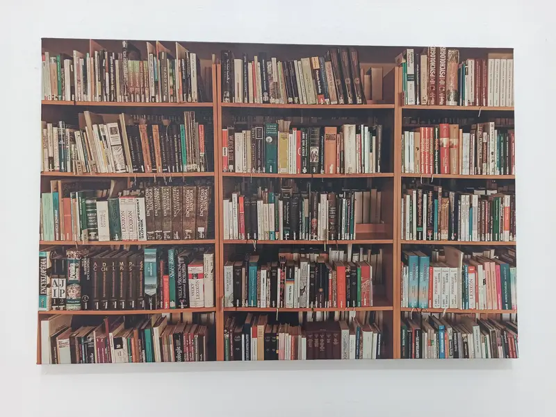 Kütüphane duvar sanatı, kütüphane tuval, fotoğraf kitapları baskı, fotoğraf kitapları sanat, duvar baskısı tuval, fotoğraf kitapları, kitap tuval, çerçeveli sanat, kütüphane sanatı - 2