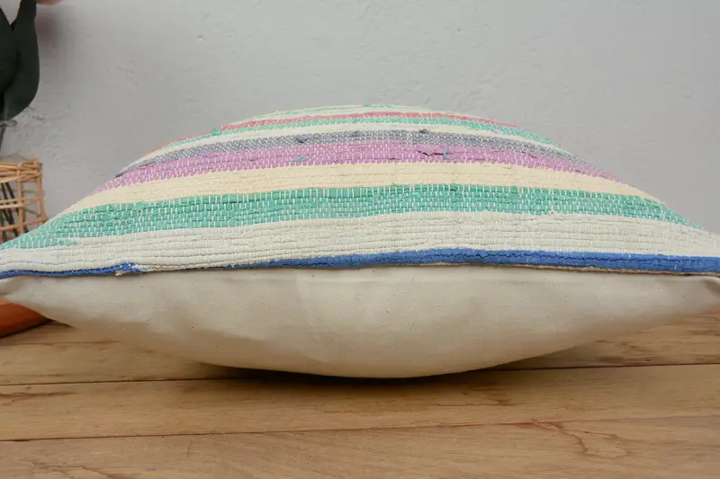 Gift Pillow, Pillow, Boho Pillow, Cozy Throw Pillow Cover, 16x16 Blue Cushion, Interior Designer Pillow, Living Room Throw Pillow Case - 5