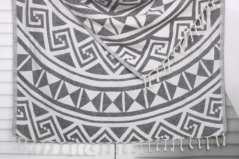 Monogrammed Beach Towel, Handmade Gift, Luxury towel, Peshtemal Towel USA, 70x40 Cotton Geometric Towel, Custom Wedding Gifts, Holiday Towel - 1