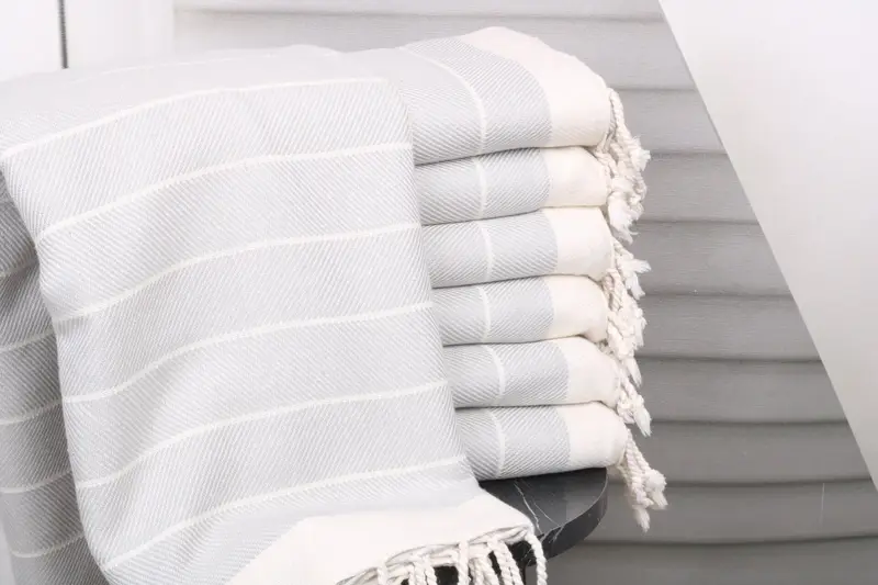 Bachelorette Party Light Gray Turkish Cotton Towel, 40x71 Inches